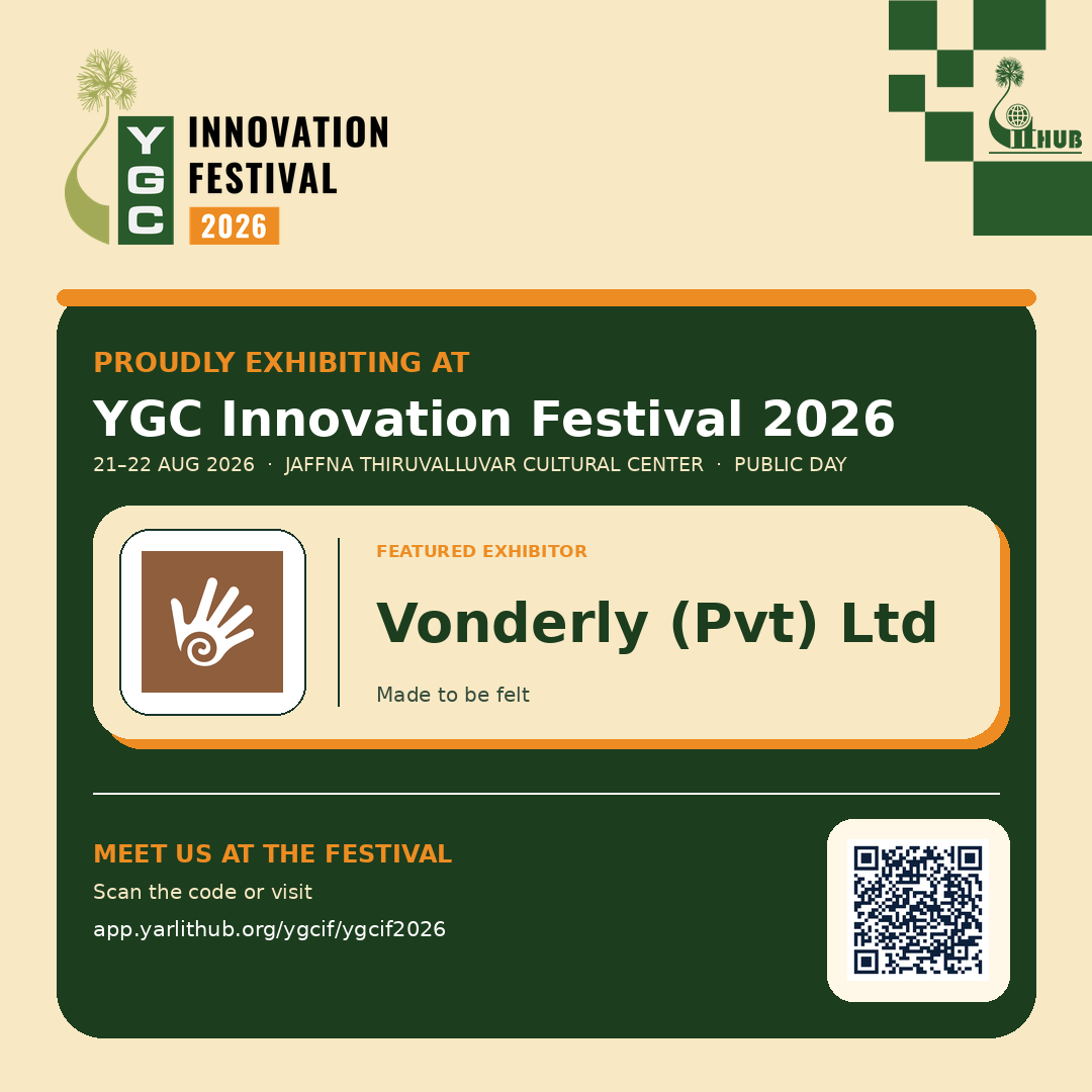 Vonderly (Pvt) Ltd exhibiting at YGC Innovation Festival 2026