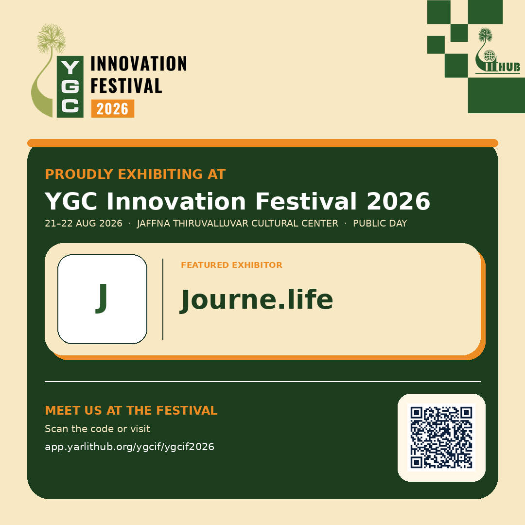 Journe.life exhibiting at YGC Innovation Festival 2026