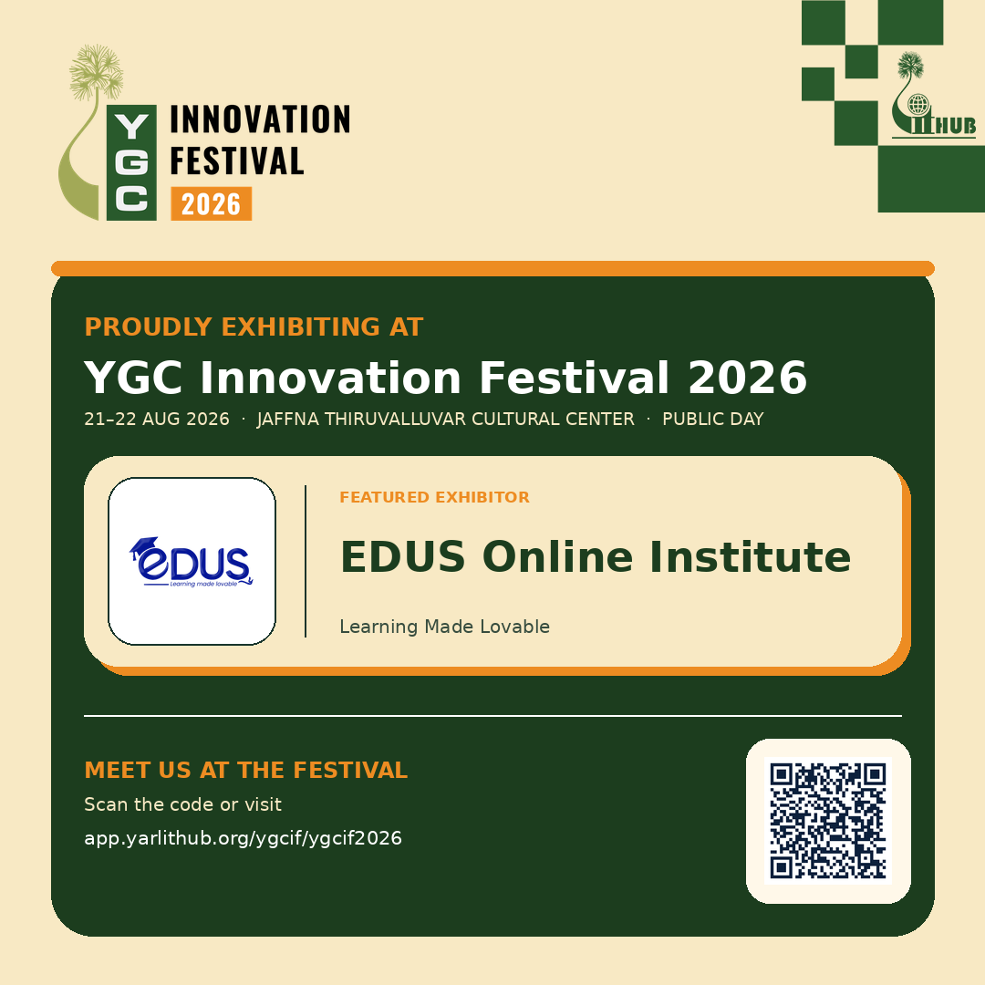 EDUS Online Institute exhibiting at YGC Innovation Festival 2026