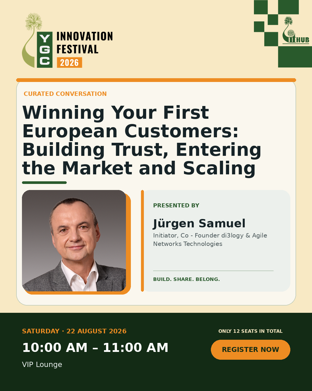 Poster for Winning Your First European Customers: Building Trust, Entering the Market and Scaling