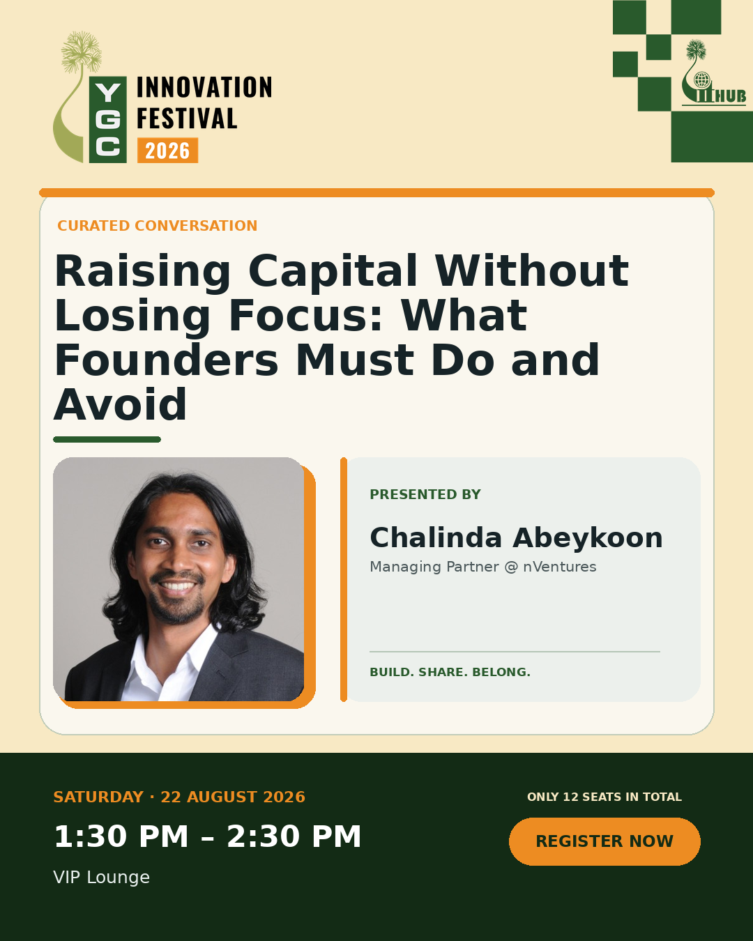 Poster for Raising Capital Without Losing Focus: What Founders Must Do and Avoid