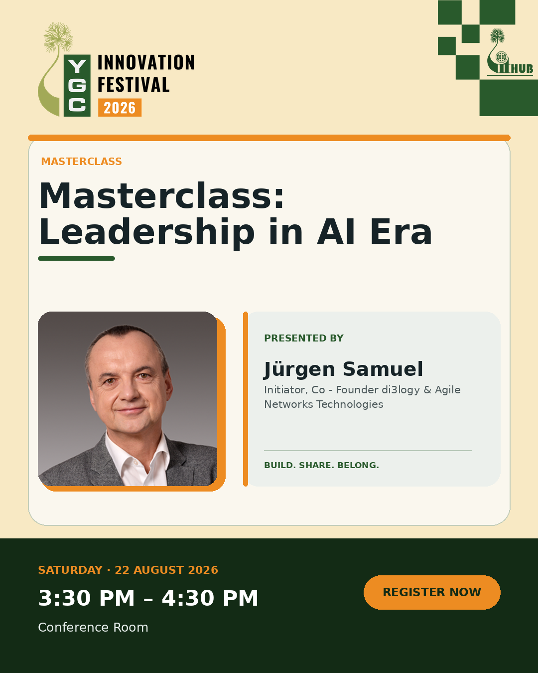 Poster for Masterclass: Leadership in AI Era