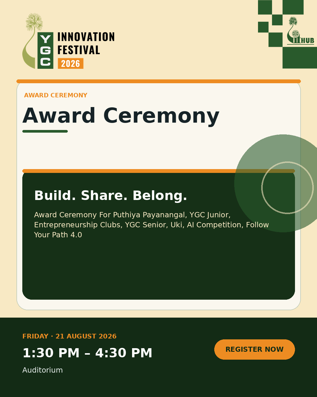 Poster for Award Ceremony